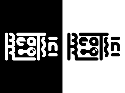 Beats 'n' Roots agency Logo design flat logo typography vector