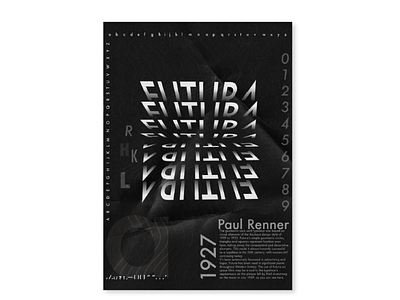Futura branding design futura graphic design illustration logo modern poster type specimen typography vector