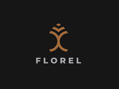 FLOREL logo design design icon logo logodesign luxlogo luxury brand luxury logo