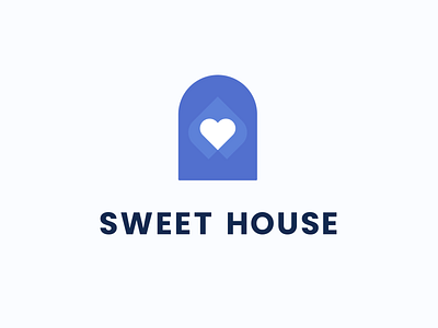 SWEET HOUSE logo design branding design flat icon logo 2020 logodesign logodesigner logos minimal logo typography