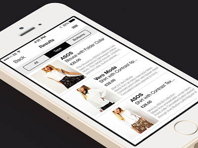 Wear Preview #2 clean fashion illustration ios7 photography product service startup walkthrough white
