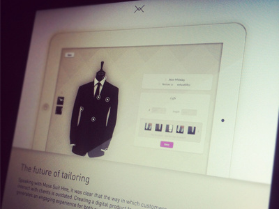 Sample Promo Page #1 clothing digital ios ipad suit texture web white
