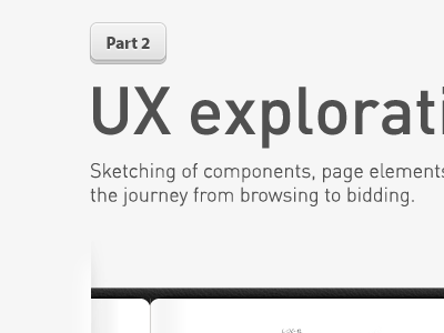 UX exploration - Client presentation