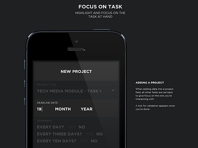 Case Study - I Forget apple case case study clean dark features interface ios ipad iphone overview sheet simple study ux