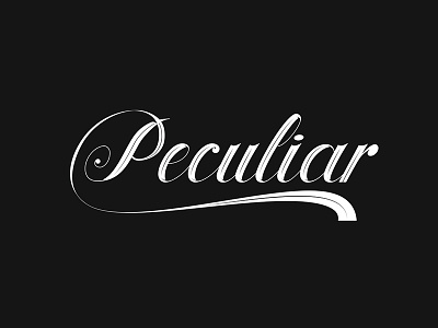 Brand Peculiar PPL | Lettering graphic illustration lettering type typography vector
