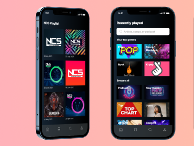 Music Apps branding graphic design ui