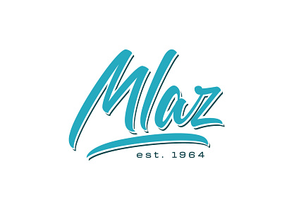 Mlaz brush handlettering illustration lettering logo mlaz typography