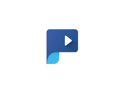 Play blue clean gradient logo logodesign logosymbol minimal play playlogo playsymbol simple smart symbol vector
