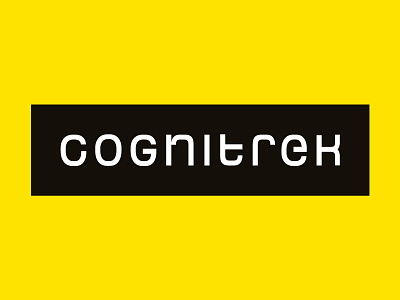 CogniTrek clean customtypography futuristic hitech logo logodesign logotype minimal software typography