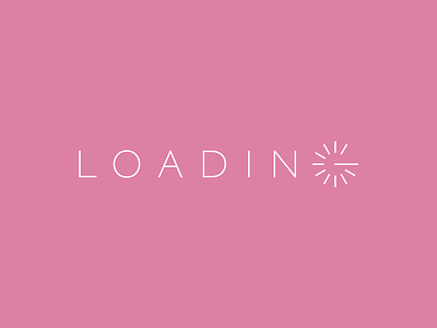 loading loader loading minimal simple smart spinning typography