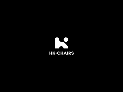hk chairlogo chairs clean logo minimal simple smart symbol vector