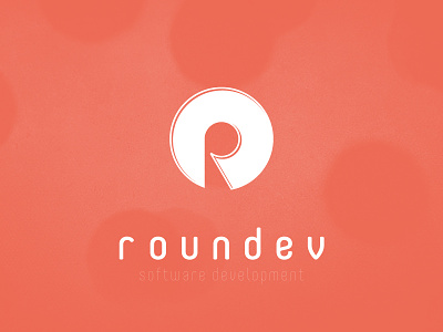 Roundev Logo clean development logo minimal round software symbol