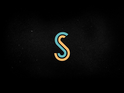 SkopjeSound logo double invert letter logo minimal round s skopje smart sound