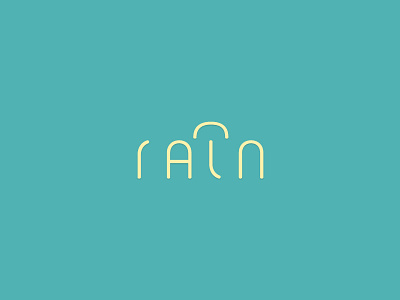 Rain concept logo glyphs logo rain reflective repetitive smart symetric umbrella