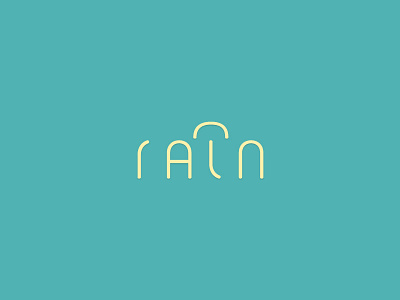 Rain concept logo