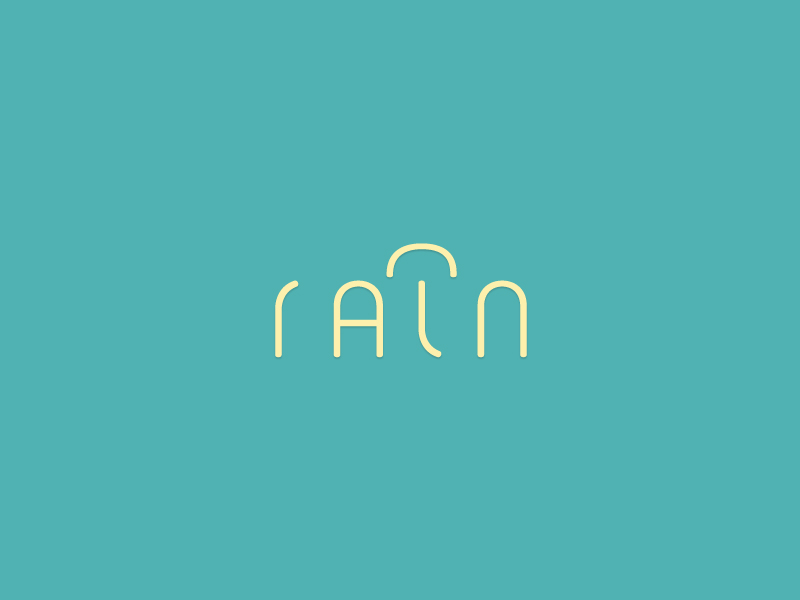 Rain concept logo by danijanev on Dribbble