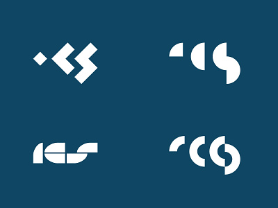ICS clean design logo minimal symbol typography