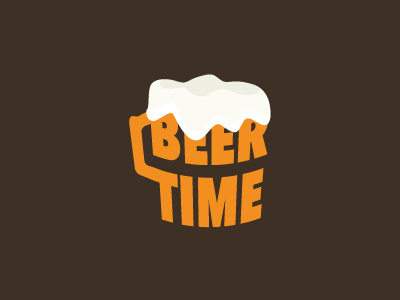 Beer Time :) beer illustration mug t shirt typography