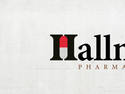 Hallmark Pharmacy capsule developing logo pharmacy