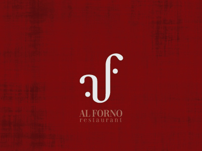 Al Forno al forno classic curvy dots logo minimal restaurant serif stylish typography