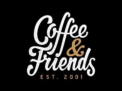 Coffee & Friends pre final brush coffee final friends handlettering handtype lettering logo typography