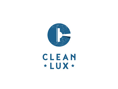 Cleanlux logo cleaning logo logodesign minimal negativespace rebound service simple