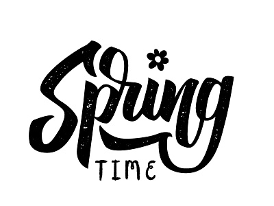 Spring time brushpen handlettering handtype lettering sketch spring typography