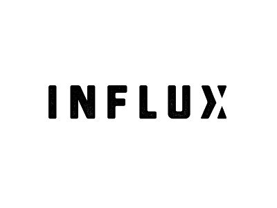 Influx Logo 2 draft infux logo minimal negative simple smart smooth typographic x
