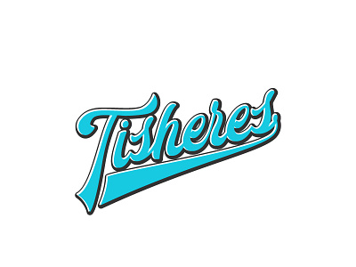 Tisheres brand handlettering lettering logo print retro tisheres tshirt typography