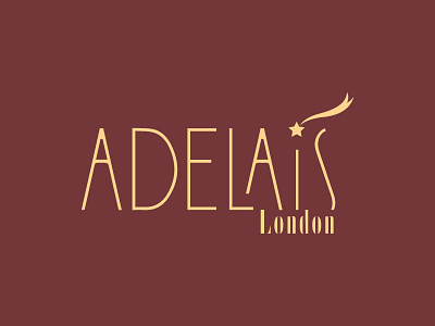 Adelais draft adelais art nouveau artdeco brand fashion logo logodesign london minimal retro star