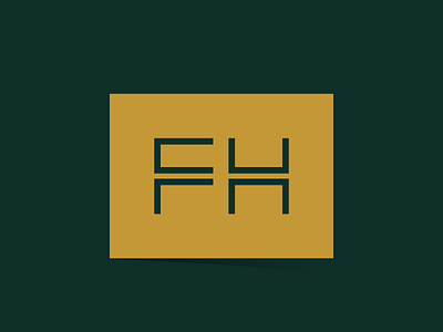 Fit Hub fit hub logo minimal simple strict symbol typography