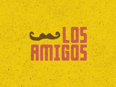 Los Amigos amigo draft logo mexico moustache