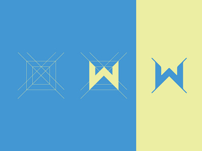 W grid guides letter lines perfect typehue w