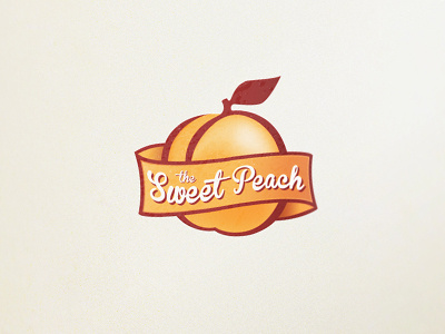 The Sweet Peach-2 logo mesh orange peach sweet vintage