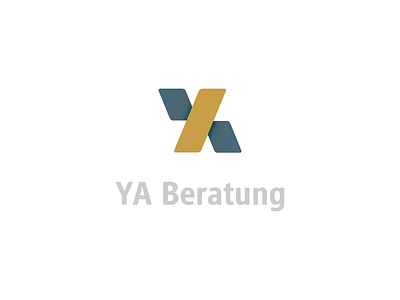 YA Consulting acronym beratung clever consulting german gradient logo simple smart subtle