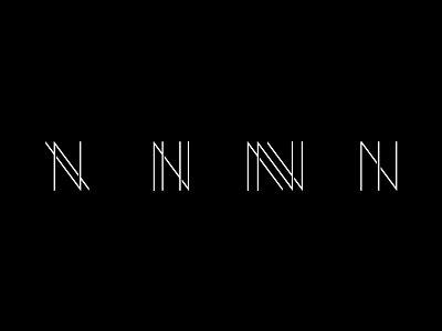 N N N N clean lines logo minimal n pattern straight symbol variations