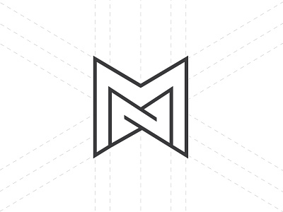 MN GRID clean draft grid gridlogo lines logo logodesign minimal plain superhero