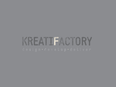 Kreatifactory creative design develop facotry kreatif logo studio typography