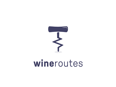 Wine Routes appsymbol logo minimal routes routesofwine smart symbol winelogo wineroutes