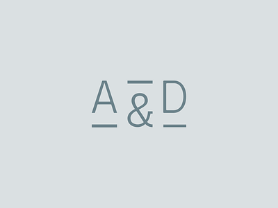 A&D clean legal logo logotype minimal typologo