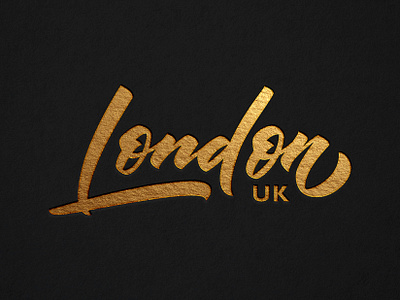 London UK brush calligraphy brushlettering customtype handlettering lettering logo london minimal typography