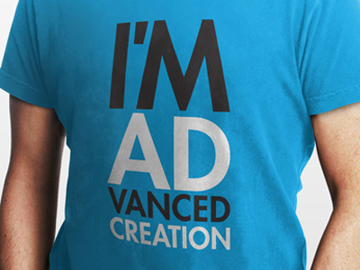 I'm AD ad advanced creation shirt tee typography