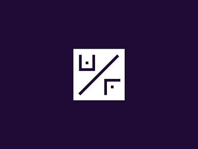 WF logo acronym acronym clean design digital logo logodesign minimal simple smart square straightlines symbol typography wf