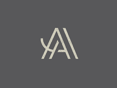 AA draft a aa cut icon lines logo minimal one color simple straight symbol