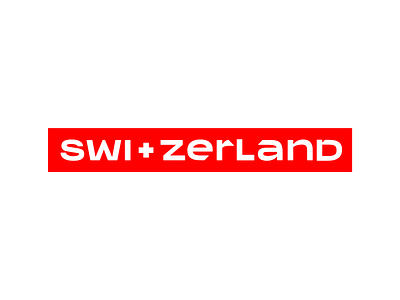 Swi+zerland flag minimal swiss swiss style switzerland typography typography logo