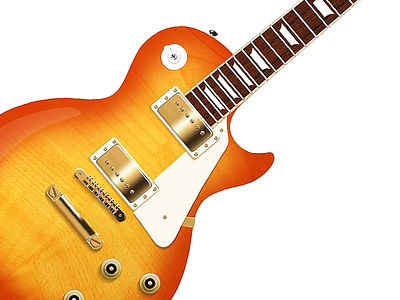 Vector Guitar guitar music orange rock texture vector