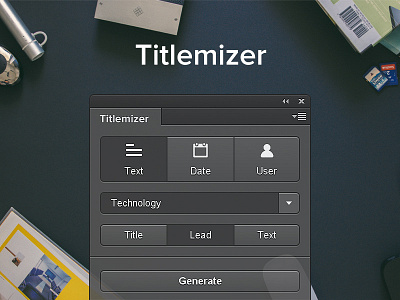 Titlemizer Photoshop Plugin