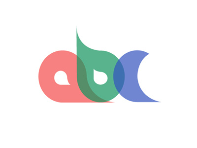 abc Logo Design blue colorful debute green red typography