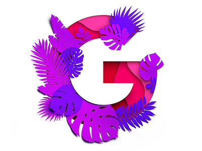 Google fonts illustration fonts google jungle leaves pink typography