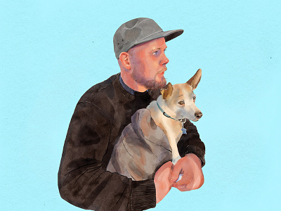 Portrait with dog